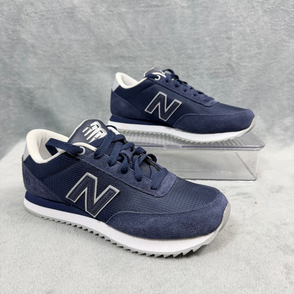 New Balance Womens 7 Navy Casual Sneaker WZ501NRF Trackster Ripple Sole Y2K
